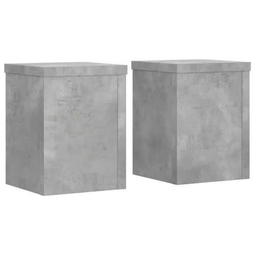 Stalci za biljke 2 kom siva boja betona 15 x 15 x 20 cm drveni - Betonska siva 15 x 15 x 20 cm Cijena