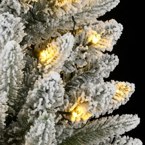 Umjetno božićno drvce s 300 LED žarulja i snijegom 210 cm - 210 cm s LED svjetlima Zelena i bijela Cijena