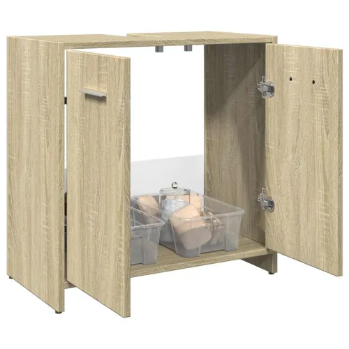 Ormarić za Lavabo - Umivaonik boja hrasta 60x33x60 cm konstruirano drvo - Sonoma hrast Cijena