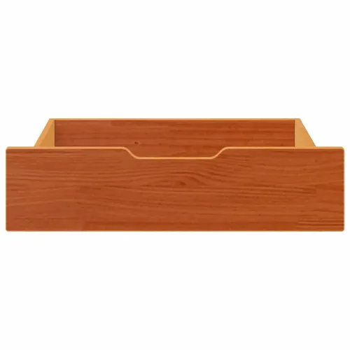 Ladice ispod kreveta 2 kom voštano smeđe 75x55x17cm od borovine - Voštano smeđa 75 x 55 x 16 cm Cijena
