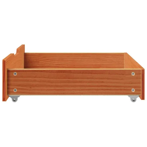 Ladice ispod kreveta 2 kom voštano smeđe 75x55x17cm od borovine - Voštano smeđa 75 x 55 x 16 cm Cijena