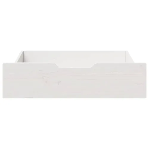 Ladice ispod kreveta 2 kom bijele 65x55x17 cm od borovine - Bijela 65 x 55 x 16 cm Cijena