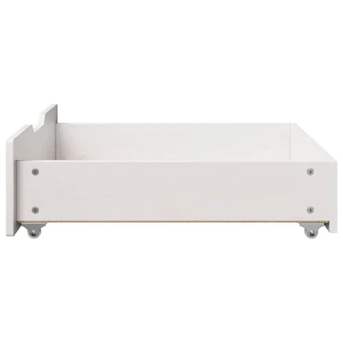 Ladice ispod kreveta 2 kom bijele 65x55x17 cm od borovine - Bijela 65 x 55 x 16 cm Cijena