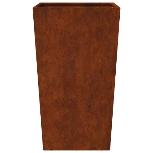 Vrtne sadilice 2 kom 45x45x75 cm Pohabani čelik - Otporni čelik / smeđa 45 x 45 x 75 cm 2 Cijena
