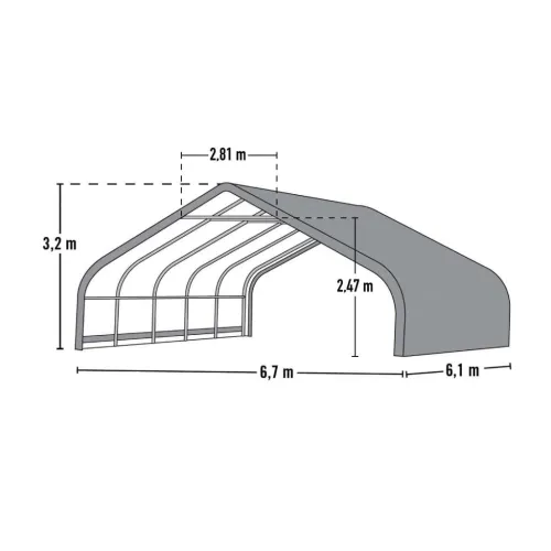 ShelterLogic - Nadstrešnica za stoku - 610x670x320cm - BRANDED IN THE USA Cijena