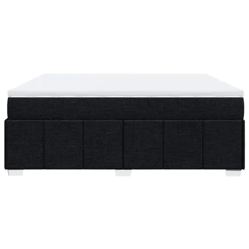 Boxspring - Krevet s oprugama i madracem crni 200x200 cm od tkanine - Crna 200 x 200 cm Cijena