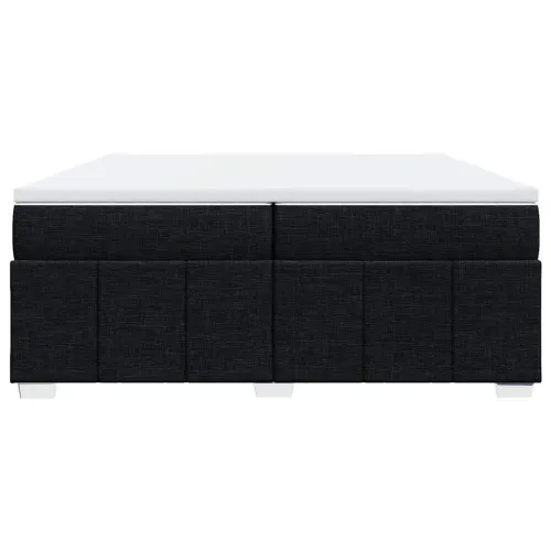 Boxspring - Krevet s oprugama i madracem crni 200x200 cm od tkanine - Crna 200 x 200 cm Cijena
