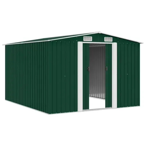 Vrtna kućica - Vrtno spremište 257 x 298 x 178 cm metalno zeleno - Zelena 257 x 298 x 178 cm 1 Cijena
