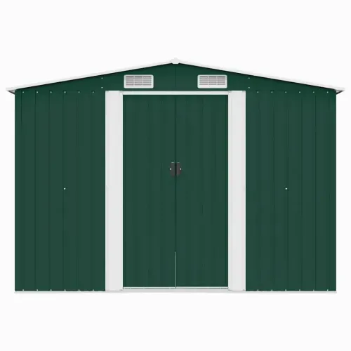 Vrtna kućica - Vrtno spremište 257 x 298 x 178 cm metalno zeleno - Zelena 257 x 298 x 178 cm 1 Cijena