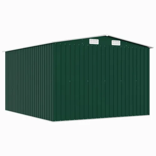 Vrtna kućica - Vrtno spremište 257 x 298 x 178 cm metalno zeleno - Zelena 257 x 298 x 178 cm Cijena