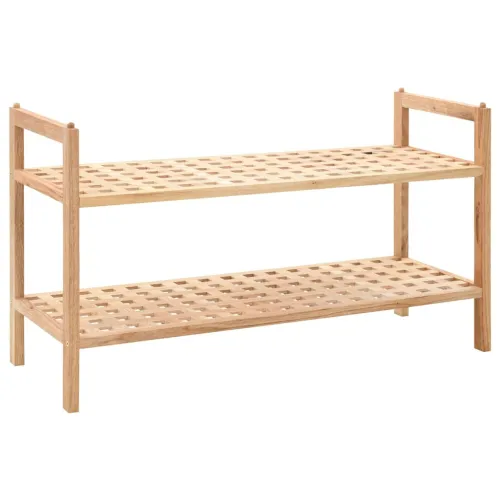 Stalak za cipele od masivnog orahovog drva 69 x 26 x 40 cm - 1 2 1 2 Cijena
