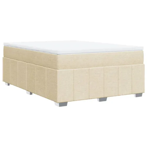 Boxspring - Krevet s oprugama i madracem krem 140x200 cm od tkanine - Krema 140 x 200 cm Cijena