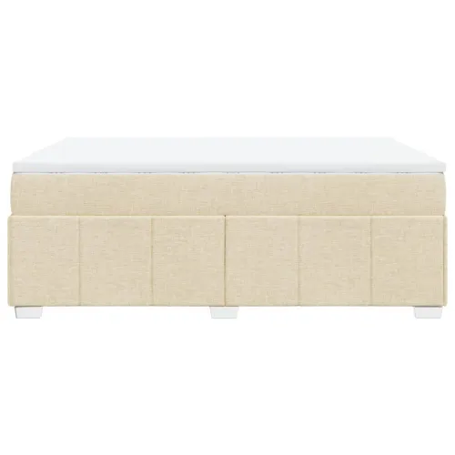 Boxspring - Krevet s oprugama i madracem krem 140x200 cm od tkanine - Krema 140 x 200 cm Cijena