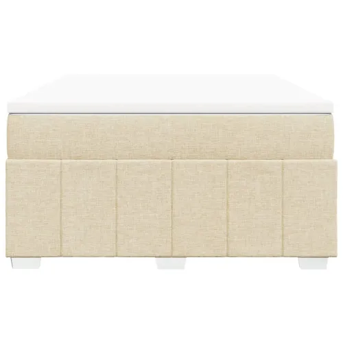 Boxspring - Krevet s oprugama i madracem krem 140x200 cm od tkanine - Krema 140 x 200 cm Cijena