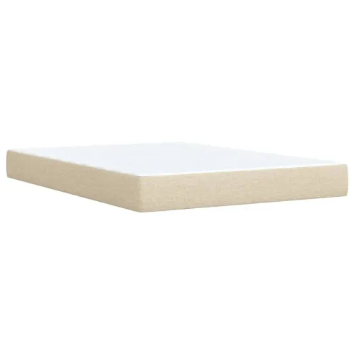 Boxspring - Krevet s oprugama i madracem krem 140x200 cm od tkanine - Krema 140 x 200 cm Cijena