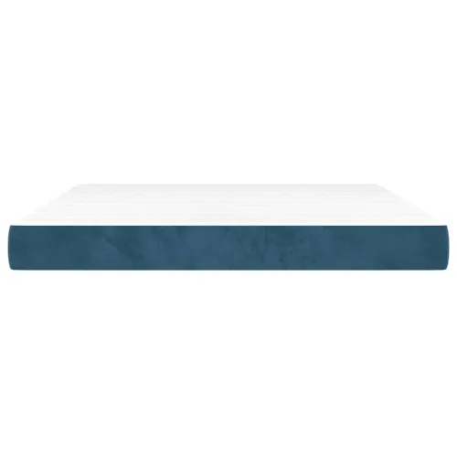 Madrac s džepičastim oprugama srednje tvrdoće tamnoplavi 160x220x20 cm - Tamno plava 160 x 220 cm Cijena