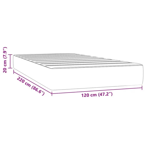 Madrac s džepičastim oprugama srednje tvrdoće rozi 120x220x20 cm baršunasti - Ružičasta 120 x 220 cm Cijena