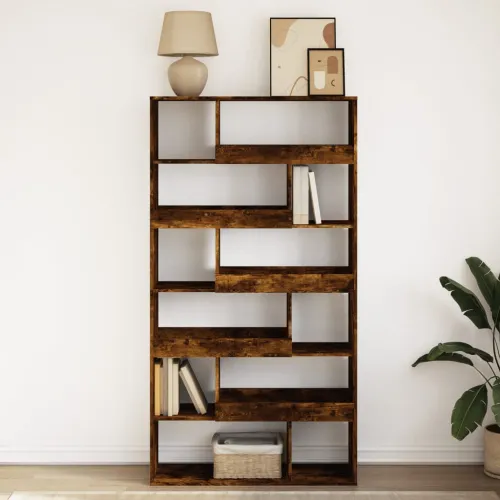 Regal za knjige boja hrasta 100x33x187,5 cm konstruirano drvo - Dimljeni hrast 187.5 cm Cijena