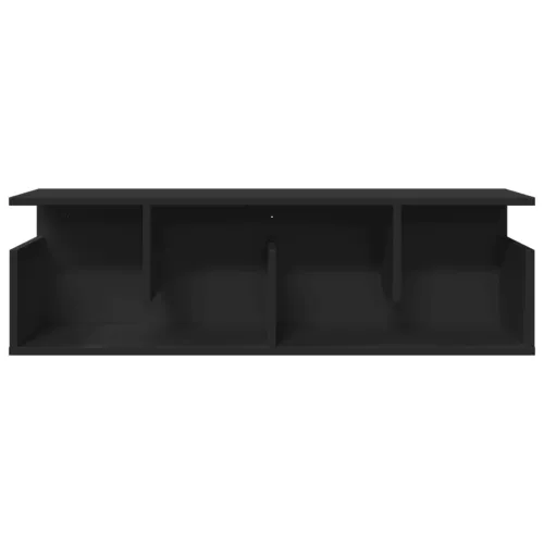Zidni ormarić crni 100x20x30 cm od konstruiranog drva - Crna 100 x 20 x 30 cm 1 1 Cijena