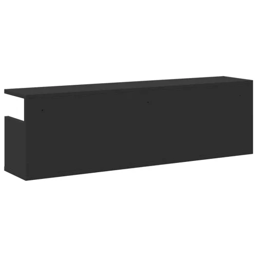 Zidni ormarić crni 100x20x30 cm od konstruiranog drva - Crna 100 x 20 x 30 cm 1 1 Cijena