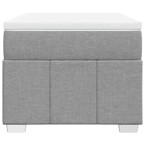 Boxspring - Krevet s oprugama i madracem svjetlosivi 100x200 cm od tkanine - Svjetlosiva 100 x 200 cm Cijena
