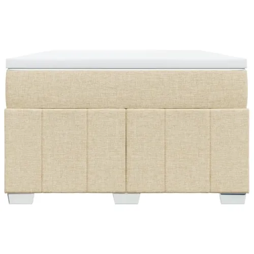 Krevet box spring s madracem krem 120 x 190 cm od tkanine - Krema 120 x 190 cm Cijena