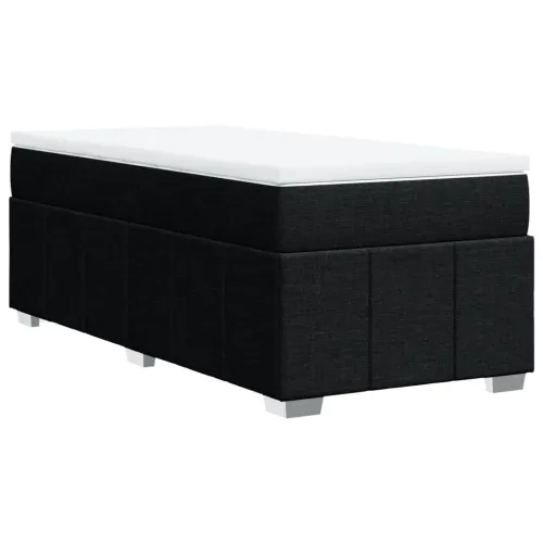 Boxspring - Krevet s oprugama i madracem crni 90x200 cm od tkanine - Crna 90 x 200 cm Cijena