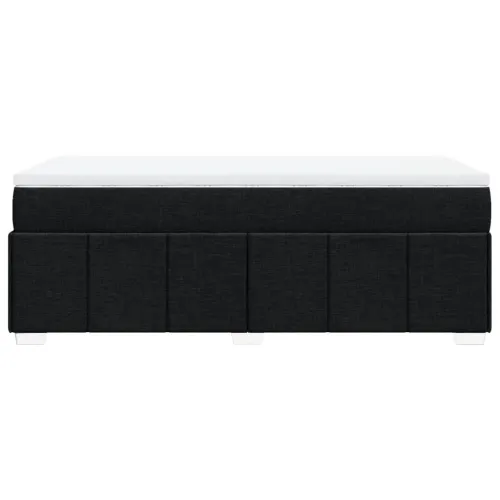 Boxspring - Krevet s oprugama i madracem crni 90x200 cm od tkanine - Crna 90 x 200 cm Cijena