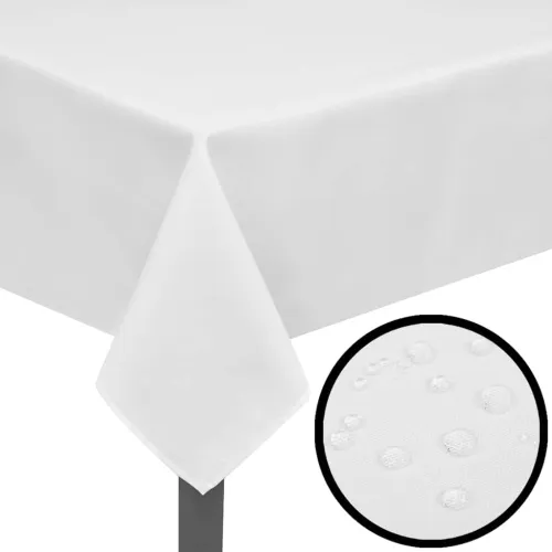 5 Stolnjaka Bijela boja 100 x 100 cm - Bijela 100 x 100 cm 5 Cijena