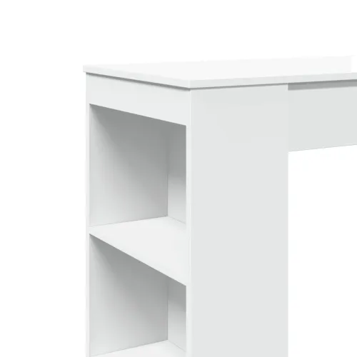 Barski stol s držačima bijeli 95x47x103,5 cm drveni - Bijela 1 Cijena