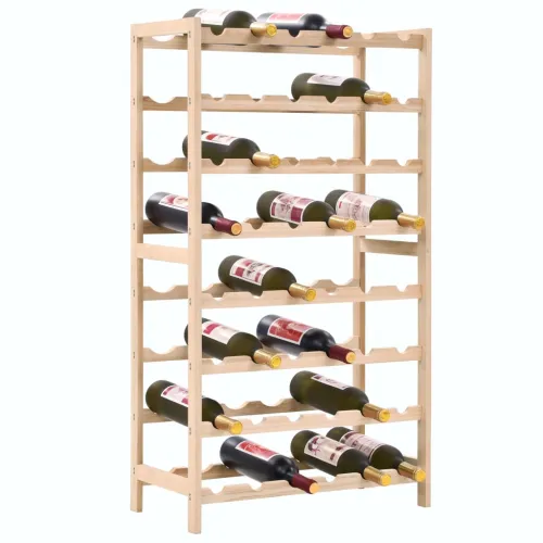 Stalak za vino od cedrovine 57,5 x 28 x 102 cm Cijena