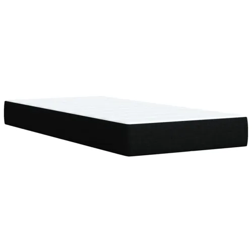 Box spring krevet s madracem crni 80 x 200 cm od tkanine - Crna 80 x 200 cm Cijena