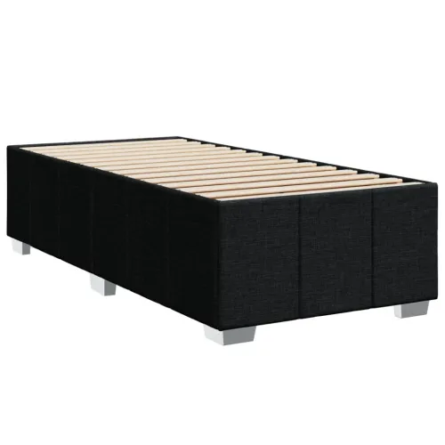Box spring krevet s madracem crni 80 x 200 cm od tkanine - Crna 80 x 200 cm Cijena