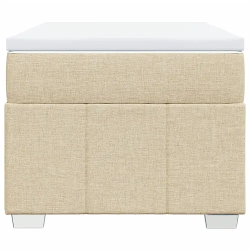 Boxspring - Krevet s oprugama i madracem krem 90 x 200 cm od tkanine - Krema 90 x 200 cm Cijena