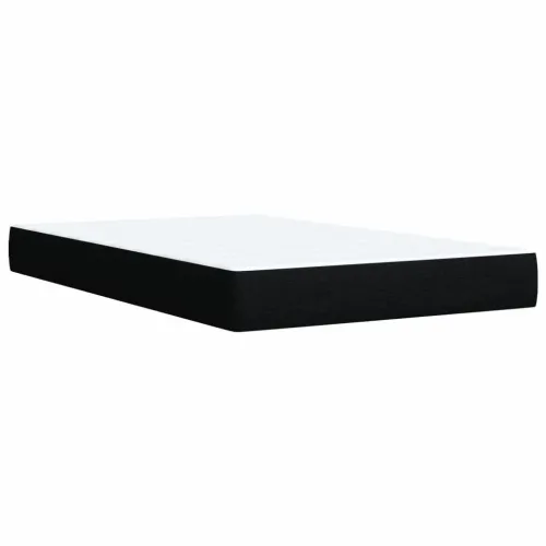 Krevet box spring s madracem crni 120 x 190 cm od tkanine - Crna 120 x 190 cm Cijena