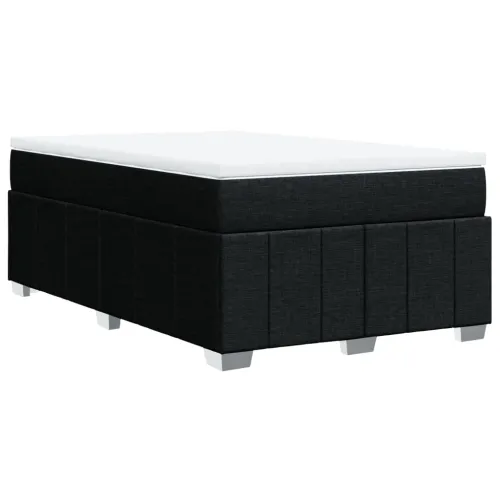Krevet box spring s madracem crni 120 x 190 cm od tkanine - Crna 120 x 190 cm Cijena