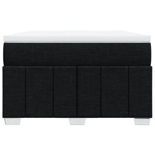 Krevet box spring s madracem crni 120 x 190 cm od tkanine - Crna 120 x 190 cm Cijena