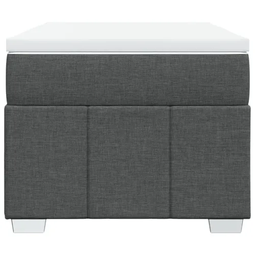Boxspring - Krevet s oprugama i madracem tamnosivi 90 x 190 cm od tkanine - Tamno siva 90 x 190 cm Cijena