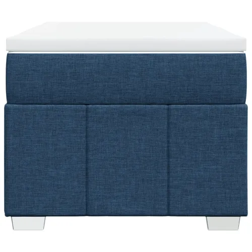 Boxspring - Krevet s oprugama i madracem plavi 90 x 200 cm od tkanine - Plava 90 x 200 cm Cijena