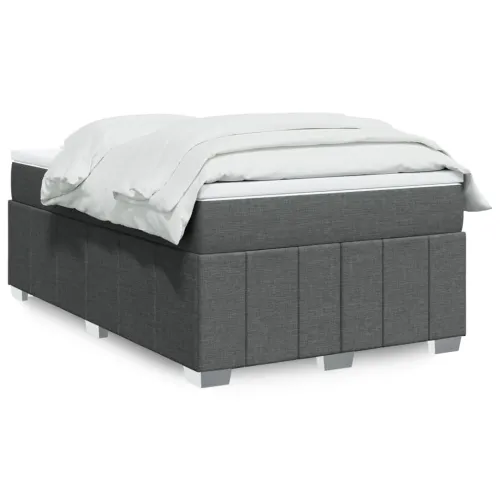 Krevet box spring s madracem tamnosivi 120 x 190 cm tkanina - Tamno siva 120 x 190 cm Cijena