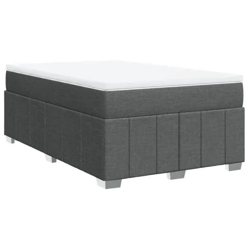 Krevet box spring s madracem tamnosivi 120 x 190 cm tkanina - Tamno siva 120 x 190 cm Cijena