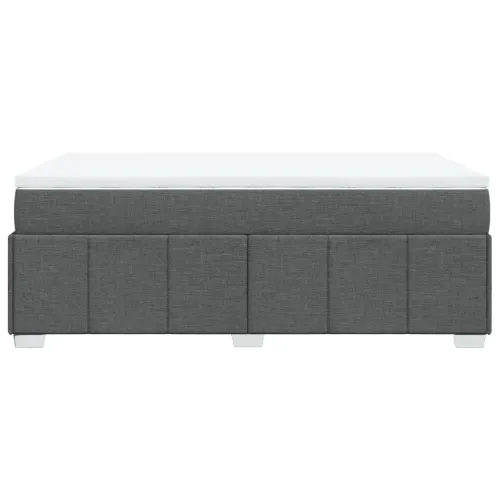 Krevet box spring s madracem tamnosivi 120 x 190 cm tkanina - Tamno siva 120 x 190 cm Cijena