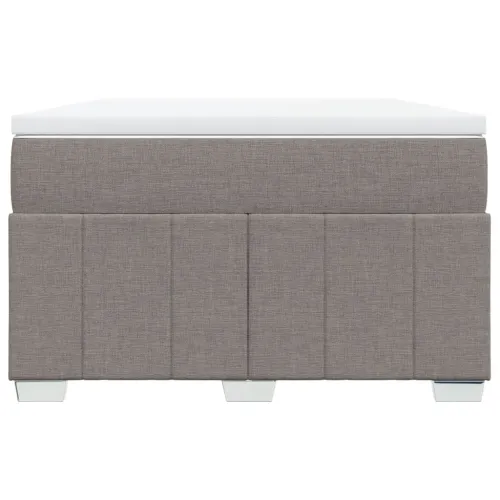 Boxspring - Krevet s oprugama i madracem smeđesivi 120 x 190 cm od tkanine - Sivo-smeđa 120 x 190 cm Cijena