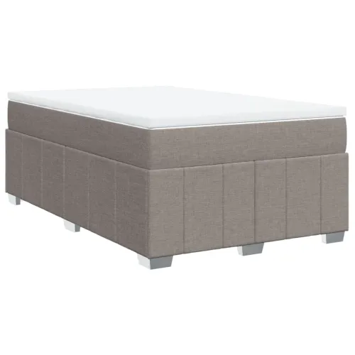 Boxspring - Krevet s oprugama i madracem smeđesivi 120 x 190 cm od tkanine - Sivo-smeđa 120 x 190 cm Cijena