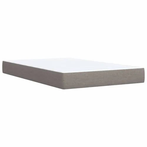 Boxspring - Krevet s oprugama i madracem smeđesivi 120 x 190 cm od tkanine - Sivo-smeđa 120 x 190 cm Cijena