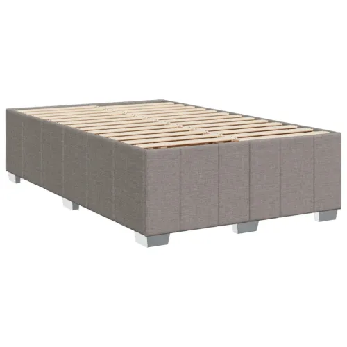 Boxspring - Krevet s oprugama i madracem smeđesivi 120 x 190 cm od tkanine - Sivo-smeđa 120 x 190 cm Cijena