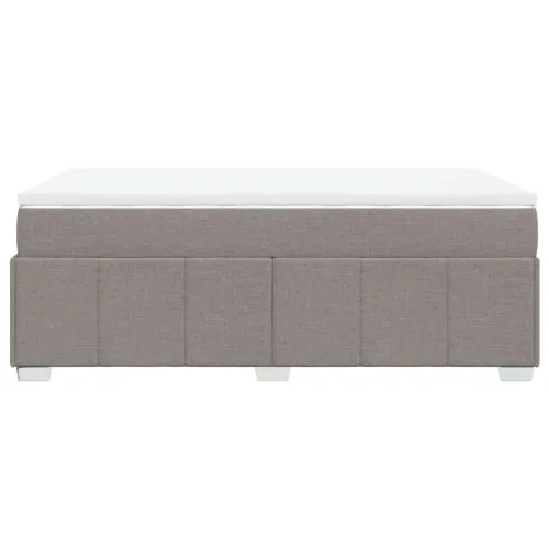 Boxspring - Krevet s oprugama i madracem smeđesivi 120 x 190 cm od tkanine - Sivo-smeđa 120 x 190 cm Cijena