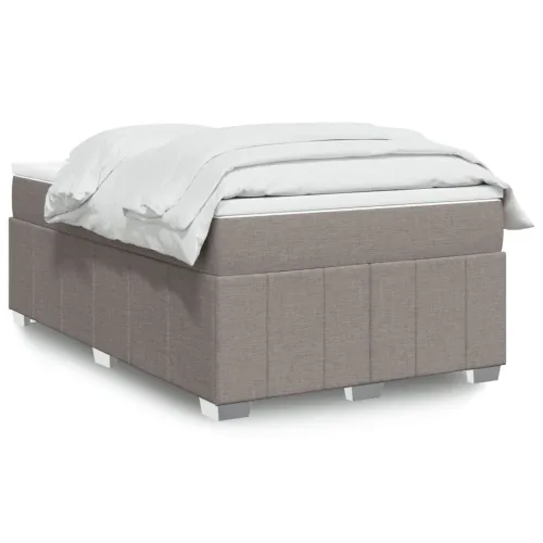 Boxspring - Krevet s oprugama i madracem smeđesivi 120 x 190 cm od tkanine - Sivo-smeđa 120 x 190 cm Cijena