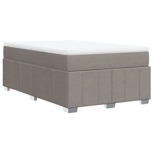 Boxspring - Krevet s oprugama i madracem smeđesivi 120 x 190 cm od tkanine - Sivo-smeđa 120 x 190 cm Cijena