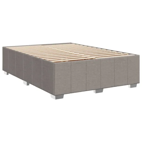 Boxspring - Krevet s oprugama i madracem smeđesivi 160x200 cm tkanina - Sivo-smeđa 160 x 200 cm Cijena